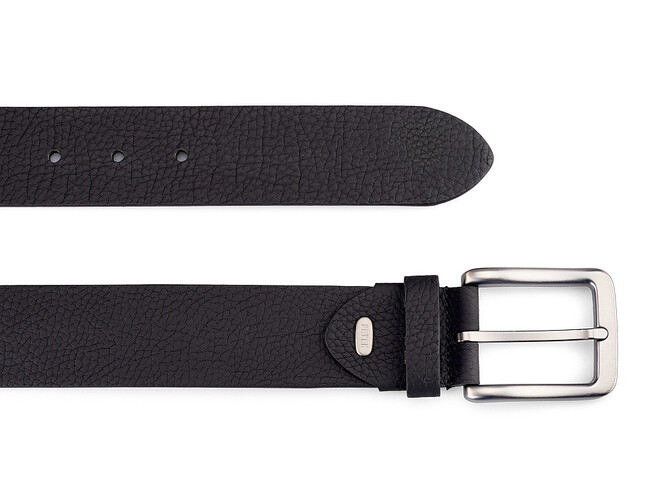 Кожаный мужской ремень Petek 1855 0402340 (234-01) чёрный, Цвет: Черный, фото , изображение 2