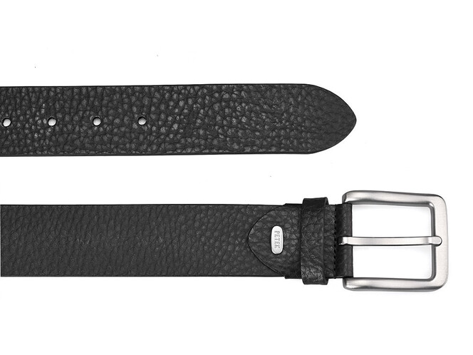 Кожаный мужской ремень Petek 1855 0402550 (01) чёрный, фото , изображение 2