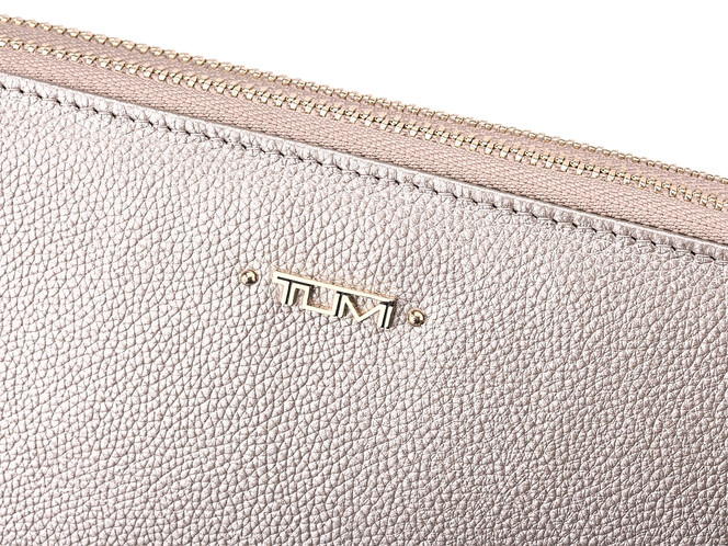 Женский кошелек - клатч из натуральной кожи TUMI 1052 T Silver серебристый, Цвет: Серебристый, фото , изображение 6