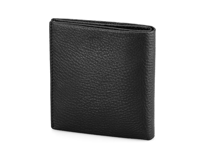 Мужское портмоне из натуральной кожи высшего сорта Мont Blanc 2806 чёрный, фото , изображение 3