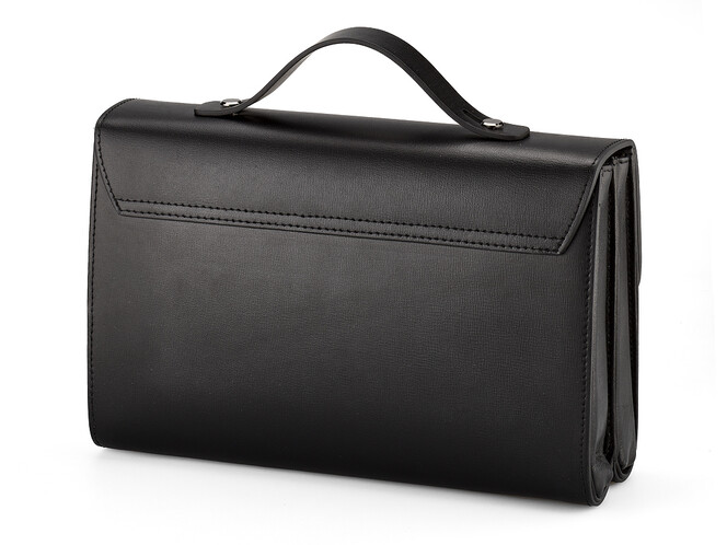 Мужская барсетка из натуральной кожи  LeGRAND collection 7002A чёрная, фото , изображение 2