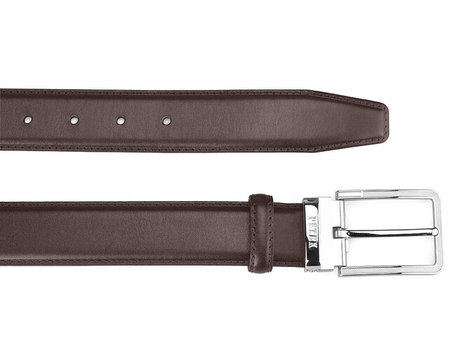 Класичний чоловічий ремінь з натуральної шкіри Petek 1855 3500011 (000-02) коричневий, Колір: Коричневий, фото , зображення 2