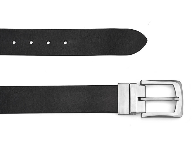 Двосторонній чоловічий ремінь з натуральної шкіри Petek 1855 4025709004 (000-01/000-02) чорний/коричневий, фото , зображення 3