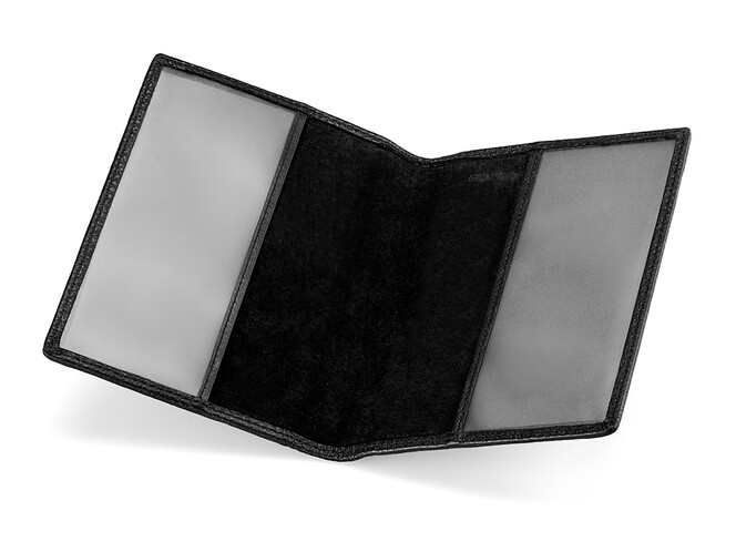 Кожаная обложка для паспорта Мont Blanc 2797 чёрная, фото , изображение 3