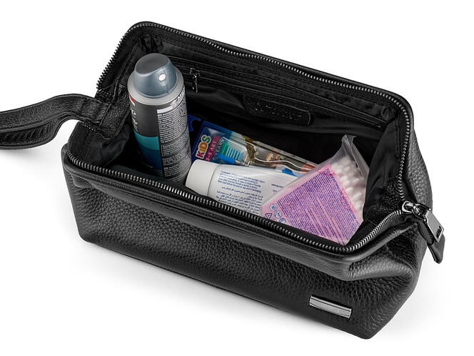 Несессер из натуральной кожи LeGRAND collection 1559-28 Черный, фото , изображение 5