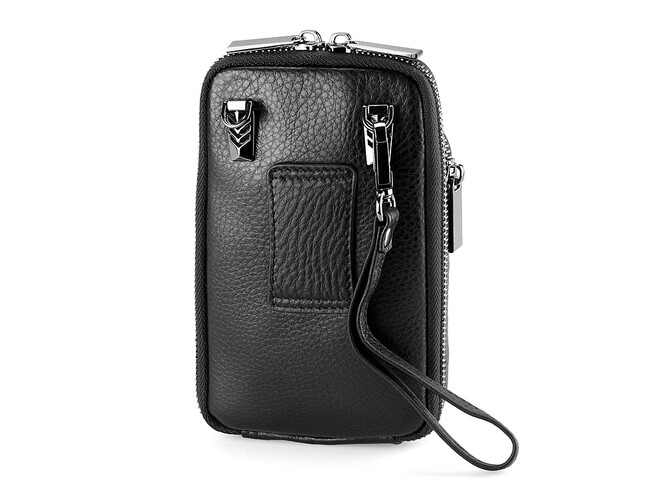 Чоловіча поясна сумка LeGRAND collection K407-102 чорна, фото , зображення 4