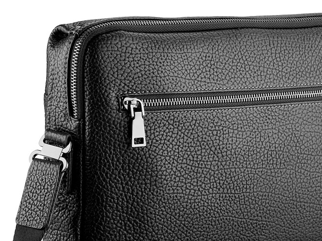 Мужская кожаная сумка через плечо LeGRAND collection 5528-2 чёрная, фото , изображение 6