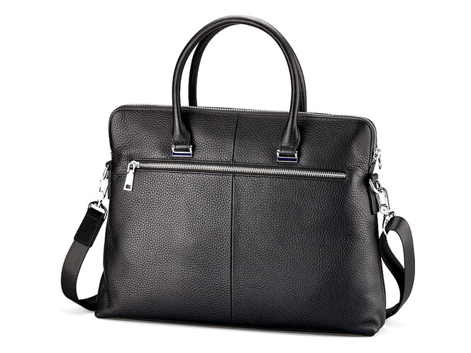 Кожаная сумка для документов LeGRAND collection 8821-1 чёрная, фото , изображение 4