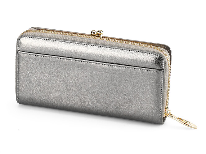 Стильний жіночий гаманець з натуральної шкіри Moro&Jenny 182-147 N Silver сріблястий, Колір: Срібний, фото , зображення 4