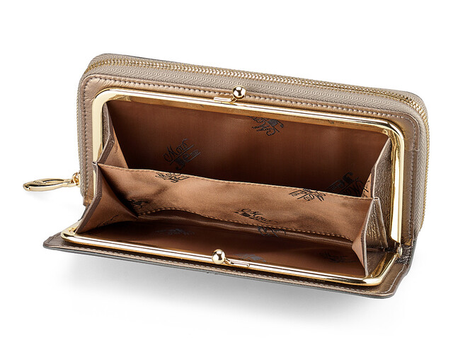 Стильний жіночий гаманець з натуральної шкіри Moro&Jenny 182-147 N Silver сріблястий, Колір: Срібний, фото , зображення 3