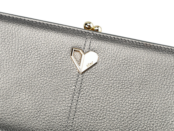 Стильний жіночий гаманець з натуральної шкіри Moro&Jenny 182-147 N Silver сріблястий, Колір: Срібний, фото , зображення 6