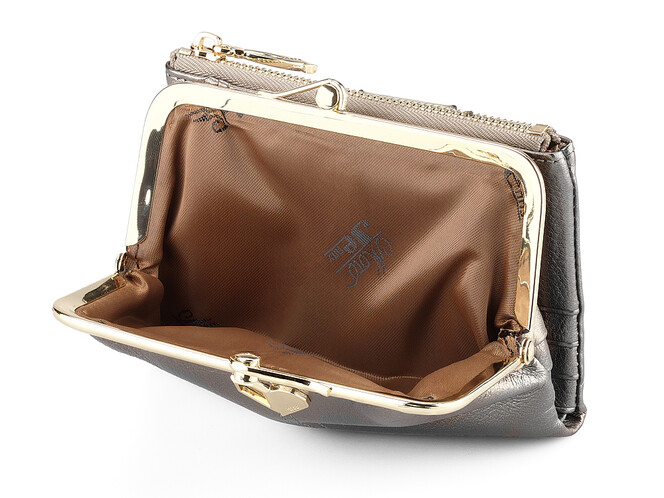 Компактний жіночий гаманець з натуральної шкіри Moro&Jenny 182-144 N Silver сріблястий, Колір: Срібний, фото , зображення 5