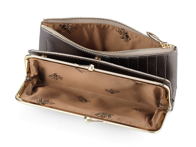 Шкіряний жіночий гаманець Moro&Jenny 182-143 N Silver сріблястий, Колір: Срібний, фото , зображення 5