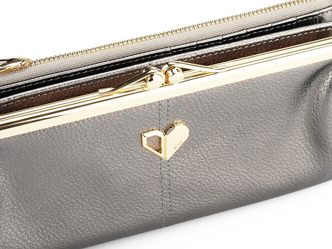 Шкіряний жіночий гаманець Moro&Jenny 182-143 N Silver сріблястий, Колір: Срібний, фото , зображення 8