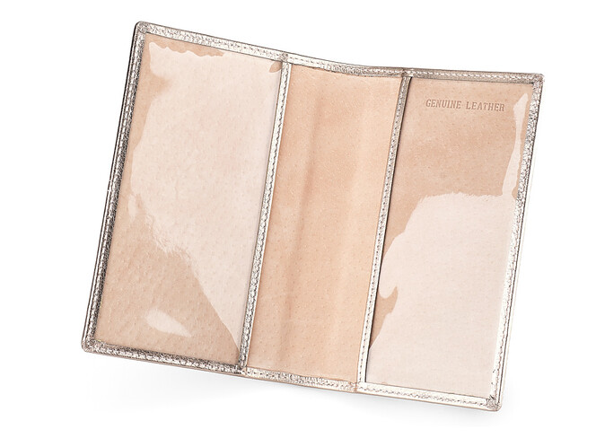 Женская обложка для паспорта из натуральной кожи Moro&Jenny 182-25 O Gold золотистая, Цвет: Золотистый, фото , изображение 2