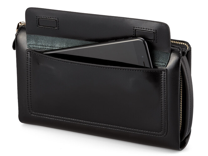 Мужской клатч из натуральной кожи Мont Blanc 8187-3 чёрный, Цвет: Черный, фото , изображение 6