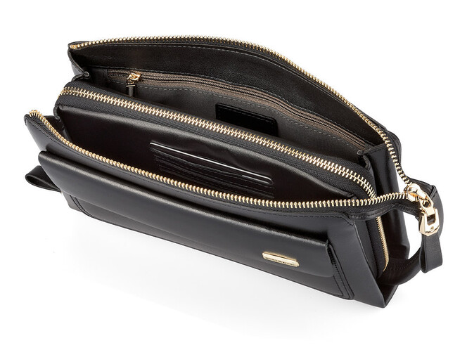 Мужской клатч из натуральной кожи Мont Blanc 8187-3 чёрный, Цвет: Черный, фото , изображение 2