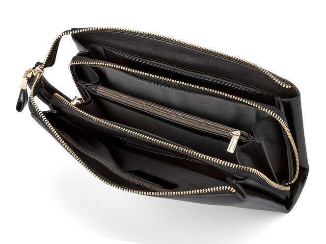 Мужской клатч из натуральной кожи Мont Blanc 8187-3 чёрный, Цвет: Черный, фото , изображение 4