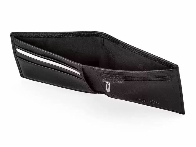 Тонке чоловіче шкіряне портмоне Braun Buffel 9939 чорний, фото , зображення 3