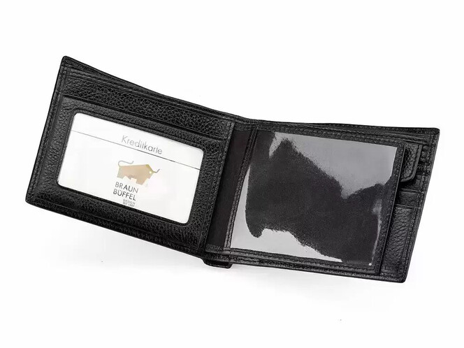 Шкіряне чоловіче портмоне Braun Buffel 9906 чорний, фото , зображення 2