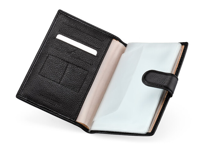 Кожаная мужская обложка для документов Braun Buffel 9922 чёрная, фото , изображение 2