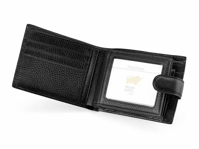 Чоловіче шкіряне портмоне Braun Buffel 9918 чорний, фото , зображення 2