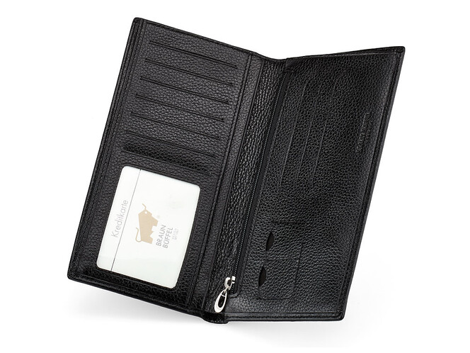 Шкіряне чоловіче портмоне Braun Buffel 9931 чорний, фото , зображення 2