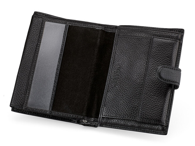 Чоловіче портмоне з натуральної шкіри Braun Buffel 9926 чорний, фото , зображення 6