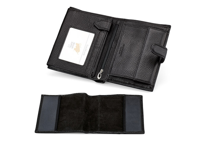 Чоловіче портмоне з натуральної шкіри Braun Buffel 9926 чорний, фото , зображення 5