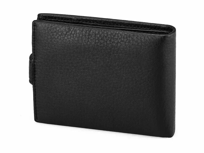 Мужское портмоне из натуральной кожи Мont Blanc 2795 чёрный, фото , изображение 7