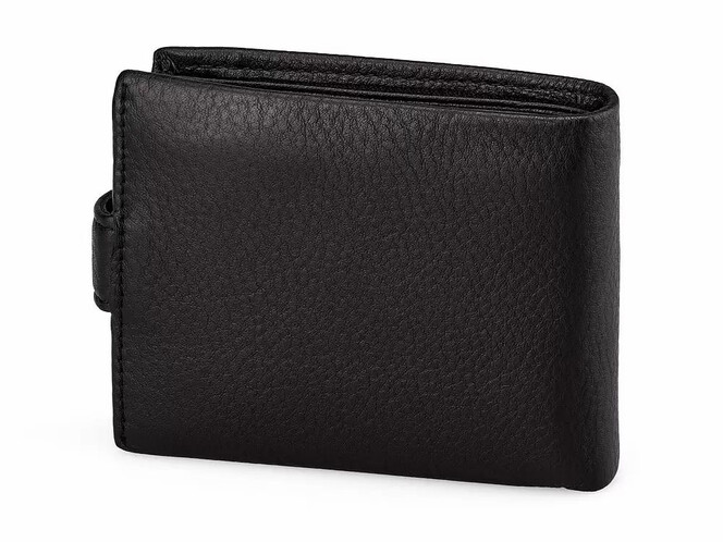 Мужское портмоне из натуральной кожи Мont Blanc 2792 чёрный, фото , изображение 3