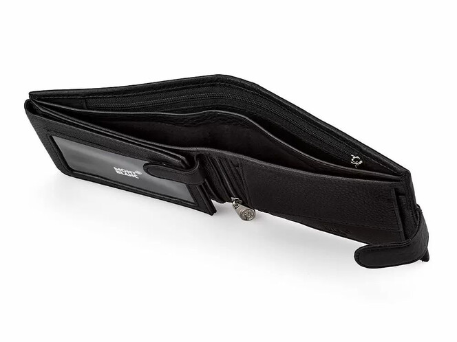 Мужское портмоне из натуральной кожи Мont Blanc 2792 чёрный, фото , изображение 2