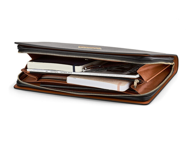 Шкіряна папка LeGRAND collection 244-5481 L чорна, фото , зображення 2