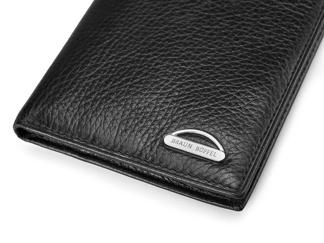 Гаманець з натуральної шкіри Braun Buffel 9937 чорний, фото , зображення 5