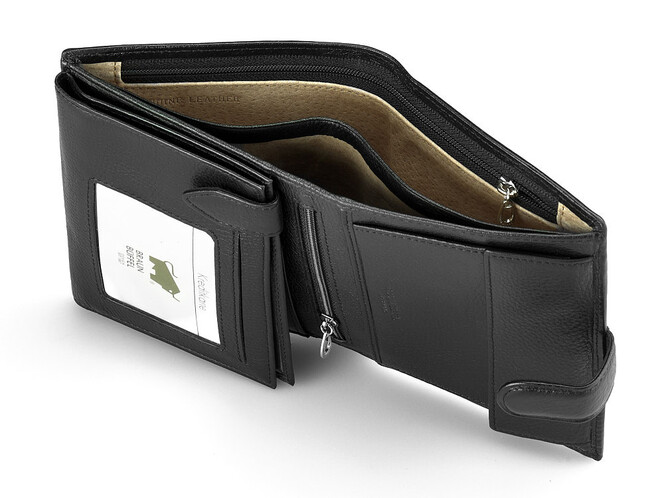 Вертикальное портмоне из натуральной кожи Braun Buffel 9927 чёрный, фото , изображение 5