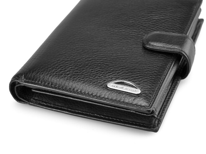 Вертикальное портмоне из натуральной кожи Braun Buffel 9927 чёрный, фото , изображение 9