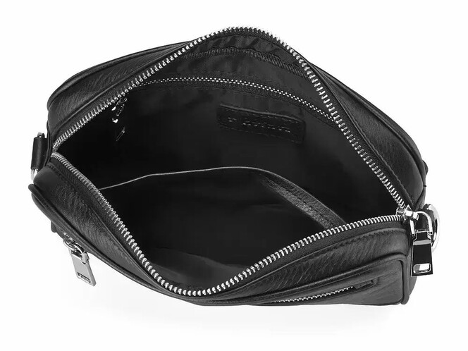 Мужская сумка из натуральной кожи LeGRAND collection 6866-5 чёрная, фото , изображение 7