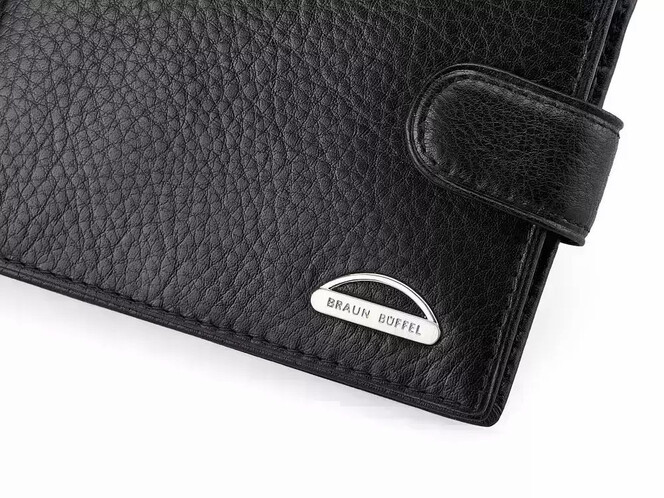 Чоловіче портмоне з натуральної шкіри Braun Buffel 9903 чорний, фото , зображення 5