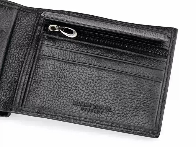 Шкіряне чоловіче портмоне Braun Buffel 9906 чорний, фото , зображення 6
