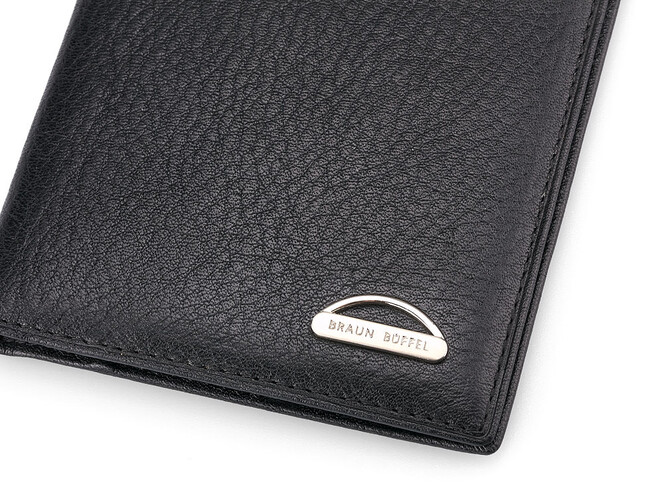 Шкіряна чоловіча обкладинка на паспорт Braun Buffel 9909 чорна, фото , зображення 4