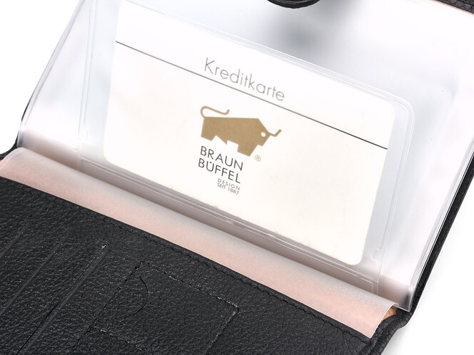 Кожаная мужская обложка для документов Braun Buffel 9922 чёрная, фото , изображение 4