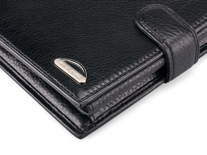 Чоловіче портмоне з натуральної шкіри Braun Buffel 9926 чорний, фото , зображення 13