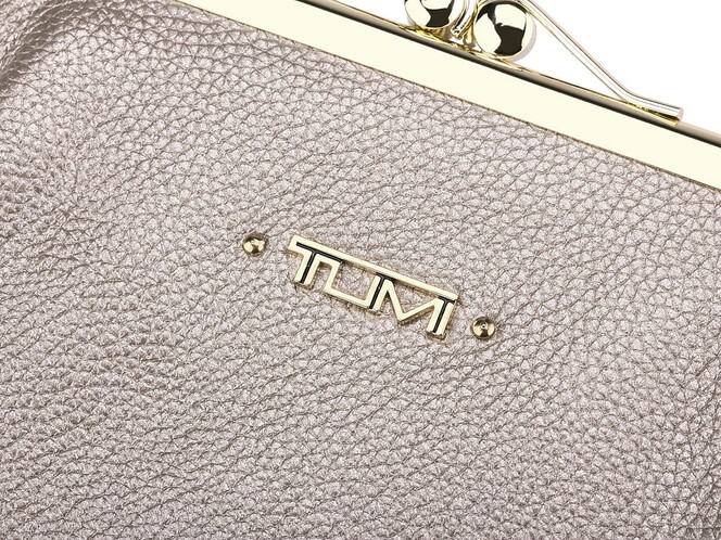 Кожаный женский кошелек  TUMI 1057 T Silver серебристый, Цвет: Серебристый, фото , изображение 6