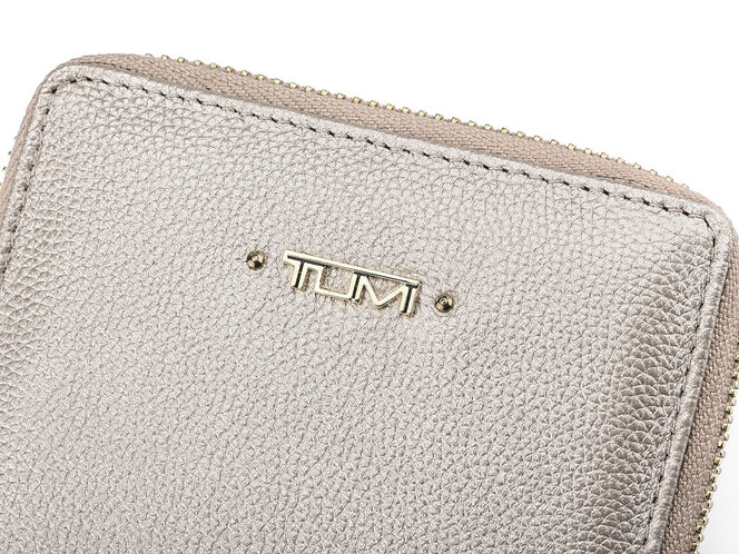 Кожаный женский кошелек  TUMI 1053 T Silver серебристый, Цвет: Серебристый, фото , изображение 6