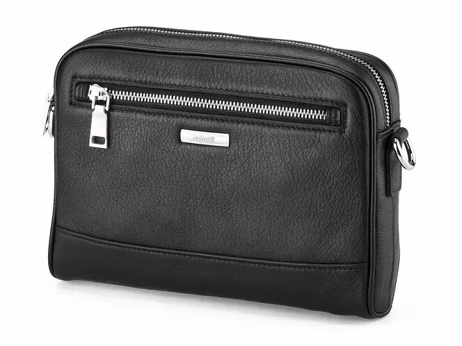 Мужская сумка из натуральной кожи LeGRAND collection 6866-5 чёрная, фото , изображение 3