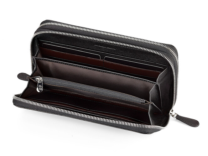 Мужской клатч из натуральной кожи JanCarlo Baretti 8766 чёрный, фото , изображение 2