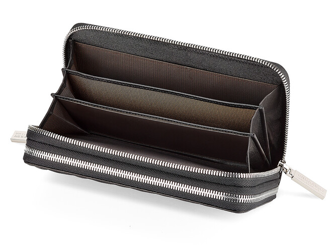 Вместительный кожаный женский кошелек Burberry 5638 A Black чёрный, Цвет: Черный, фото , изображение 3