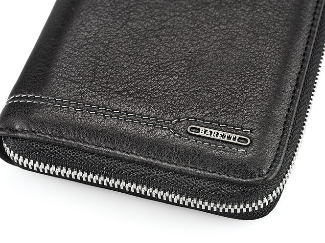 Мужской клатч из натуральной кожи JanCarlo Baretti 8765 чёрный, фото , изображение 4