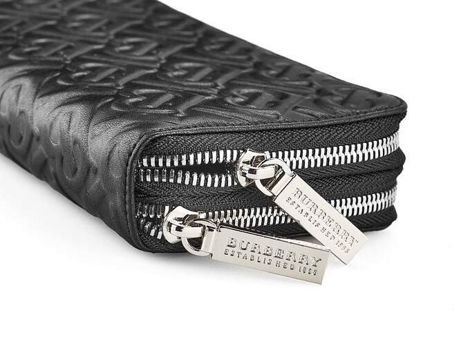 Вместительный кожаный женский кошелек Burberry 5638 A Black чёрный, Цвет: Черный, фото , изображение 5