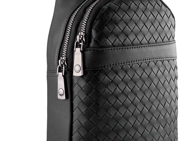 Сумка - слінг зі шкіри вищого сорту LeGRAND collection 2002-15 чорна, фото , зображення 9